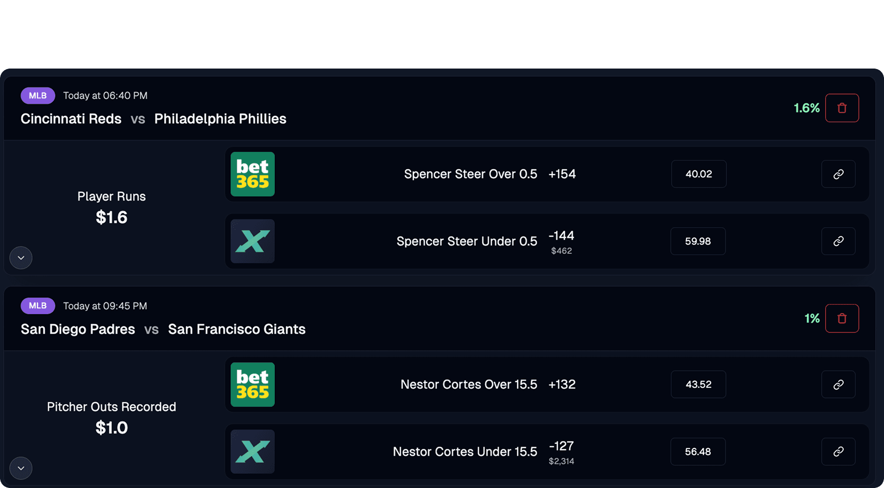 Arbitrage screenshot